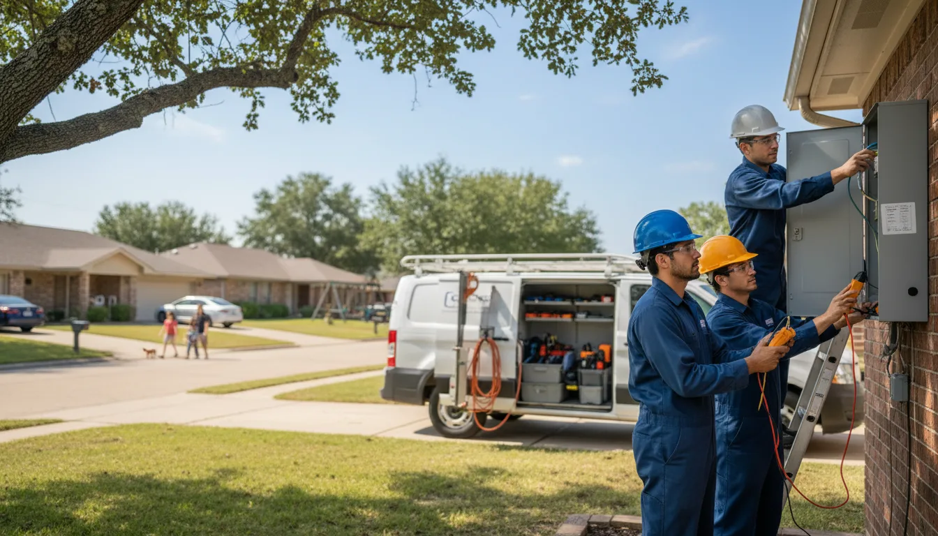Certified electrician providing emergency electrical services in Westville, OK